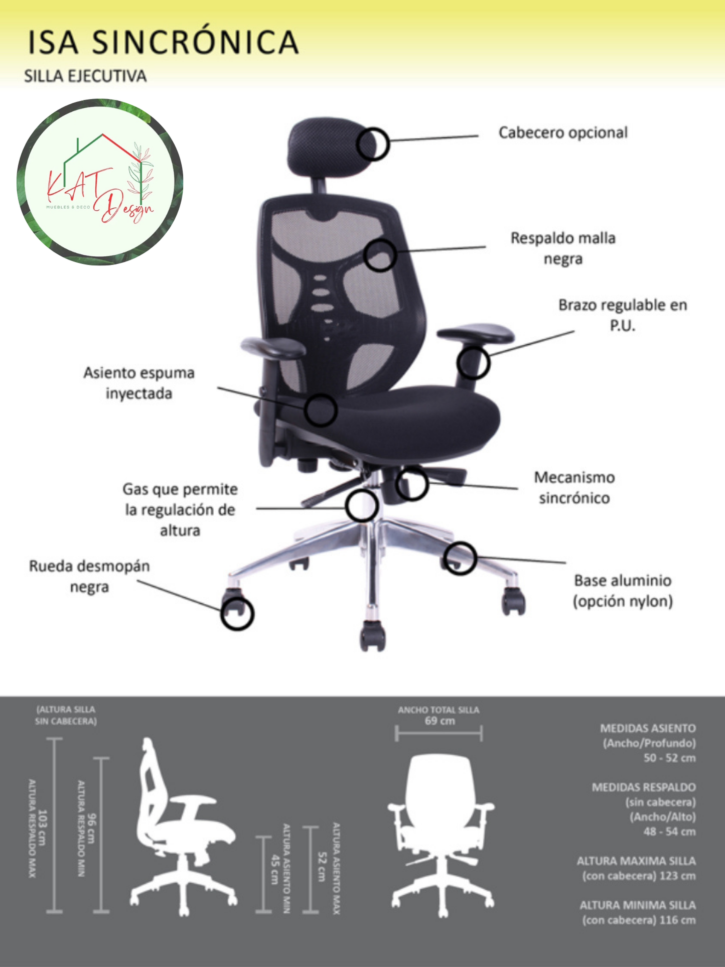 Silla Profesional Isa