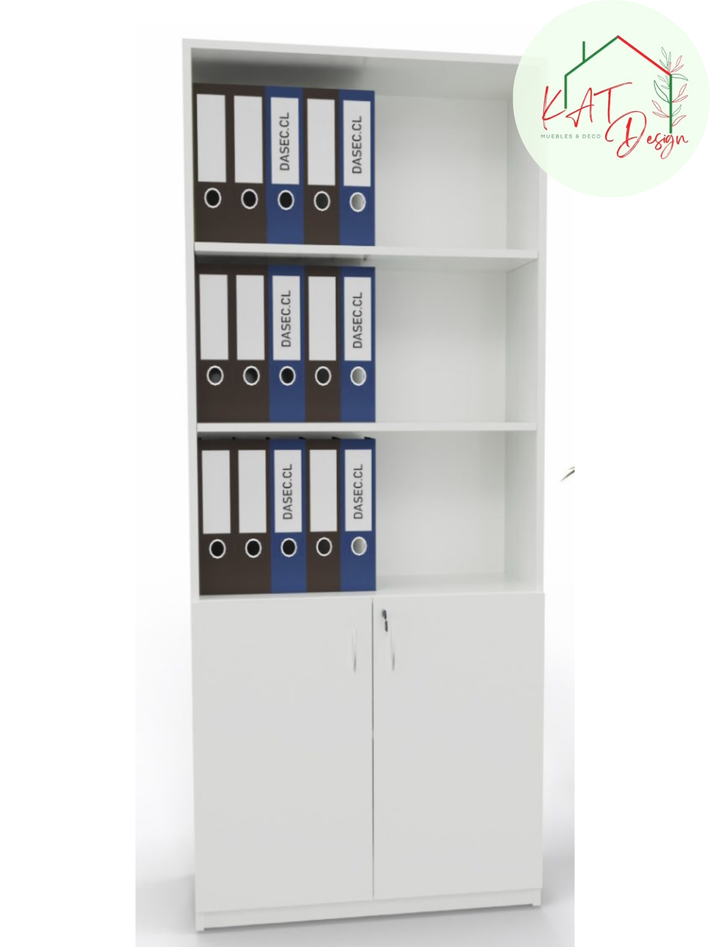 Estante Flow con 2 puertas y cerradura