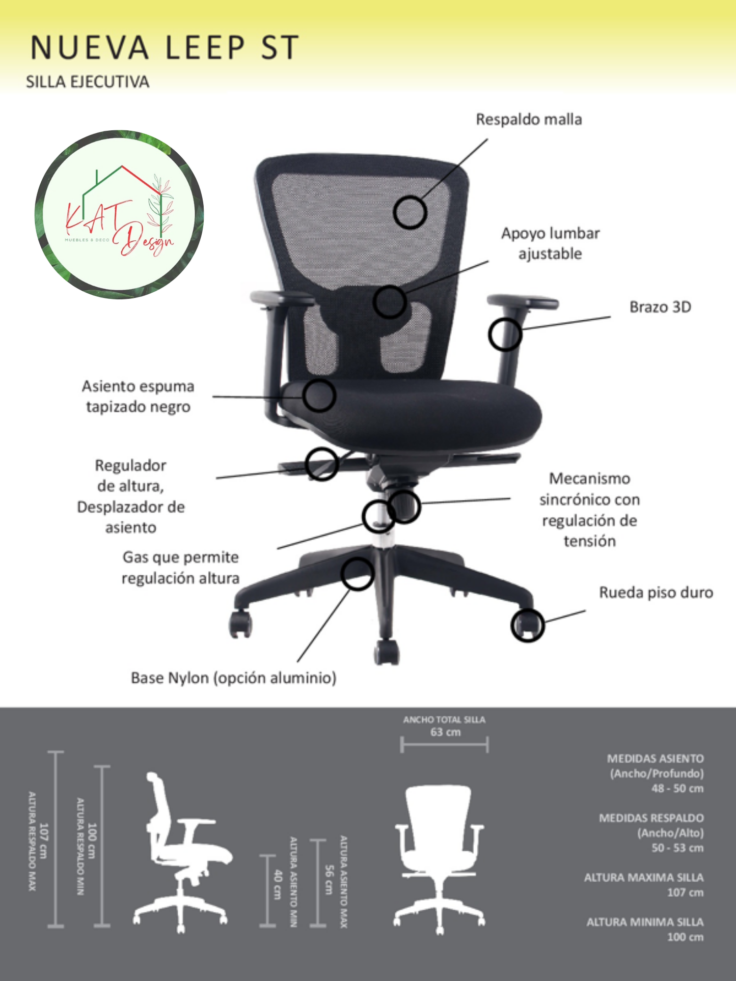 Silla Profesional Leep