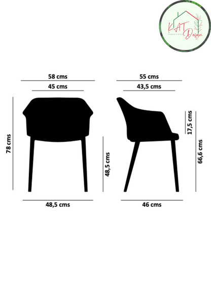 Silla Aurora 4 Patas