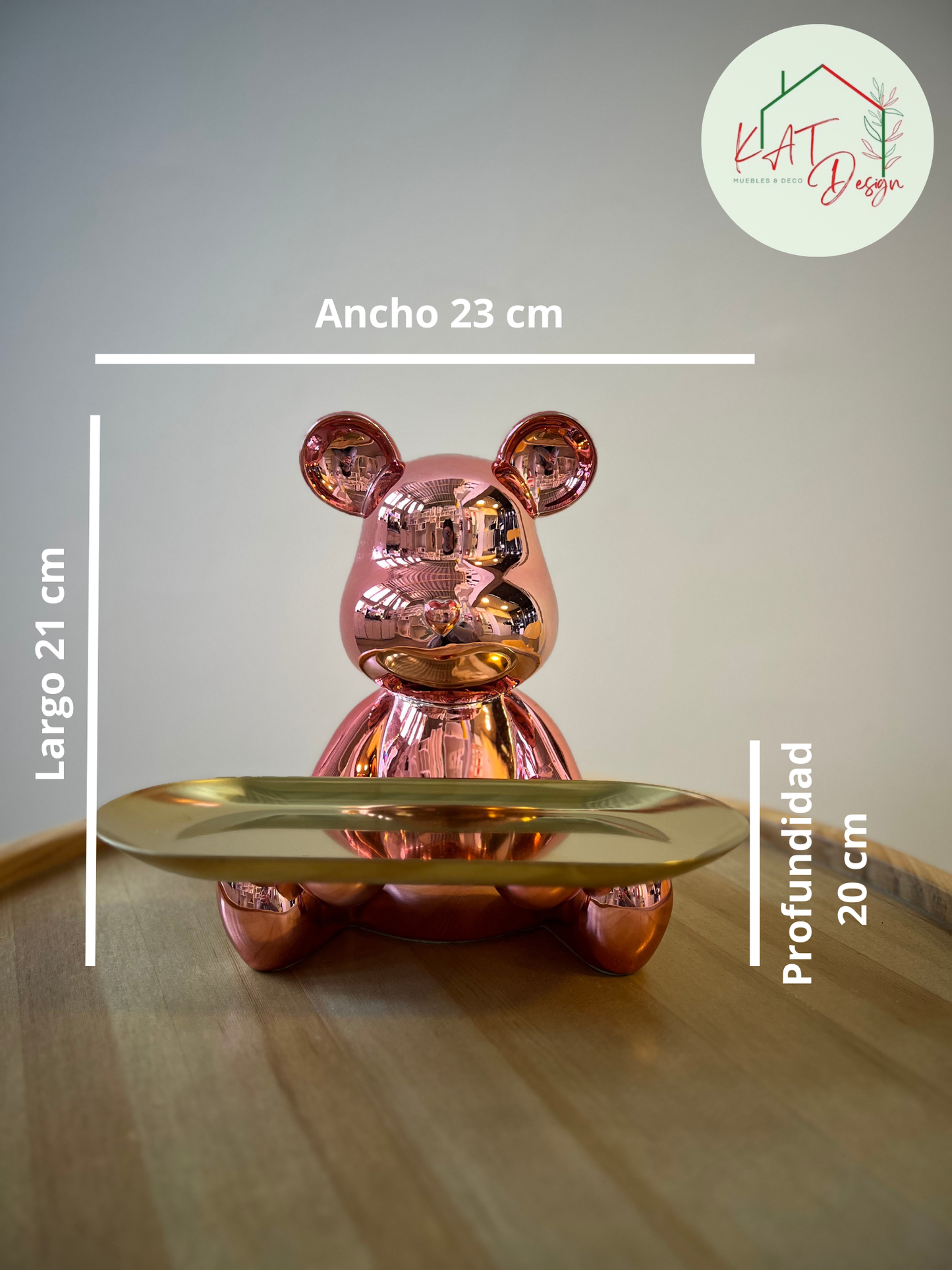 Figura Decorativa Bear Tray – Joyero de Diseño